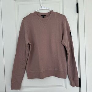 BELSTAFF size M Mens JEFFERSON Sweatshirt Shoulder Logo Patch Purple Mauve